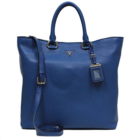 Prada Milano BN1713 Vitello Daino Bluette Women’s Blue 